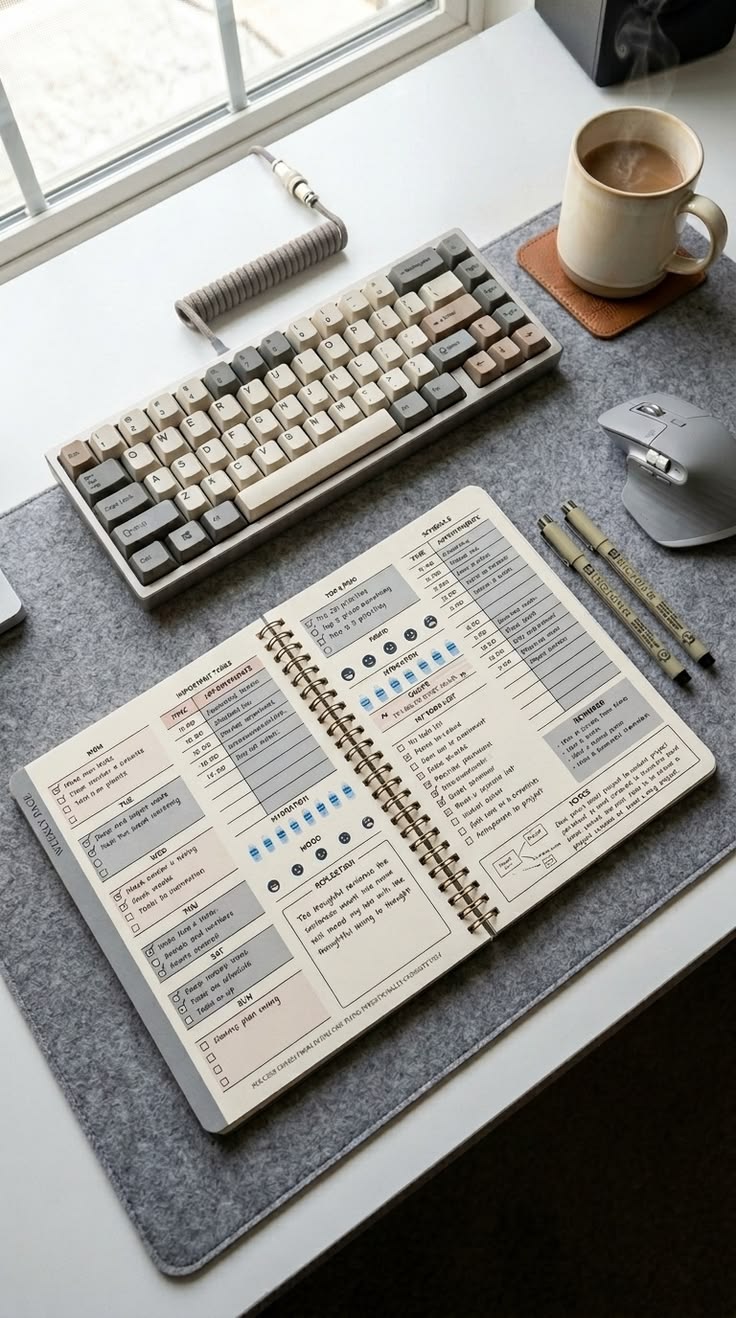 Notebook and pen